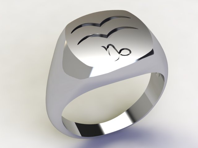 Anello Acquario / Capricorno argento 925