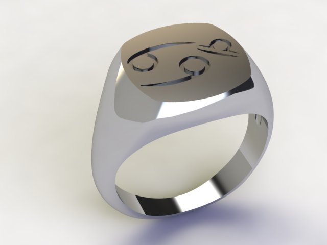Anello Cancro / Bilancia Argento 925