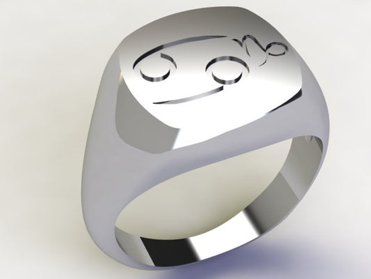 Cancer / Capricorn Ring 925 Silver