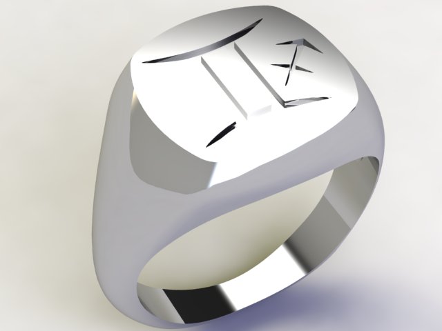 Anello Gemelli / Sagittario Argento 925