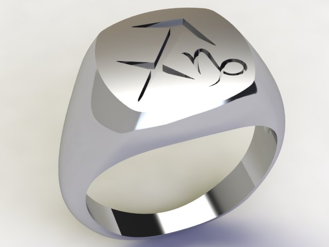 Anello Sagittario / Capricorno Argento 925