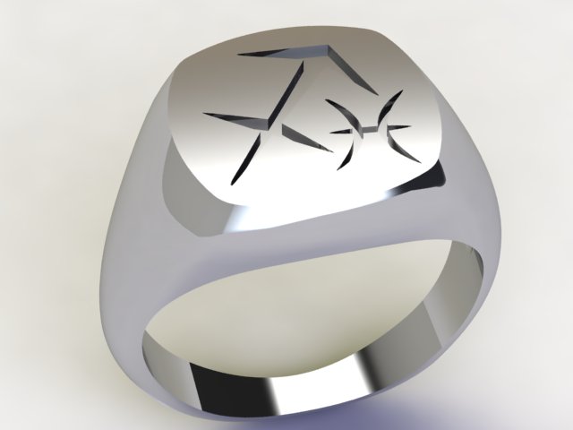 Anello Sagittario / Pesci Argento 925