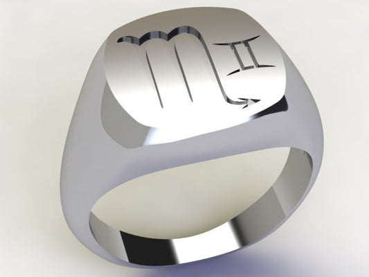 Scorpio / Gemini Ring 925 Silver
