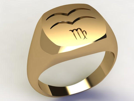 Anello Acquario / Vergine Oro 18k