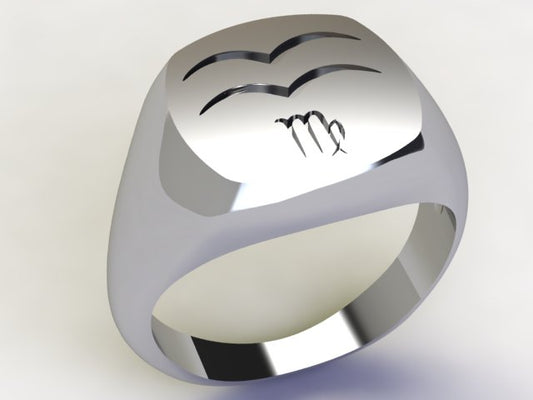 Anello Acquario / Vergine Argento 925