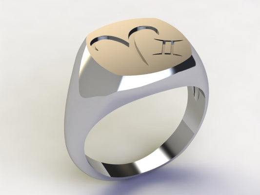 Anello Ariete / Gemelli Argento 925