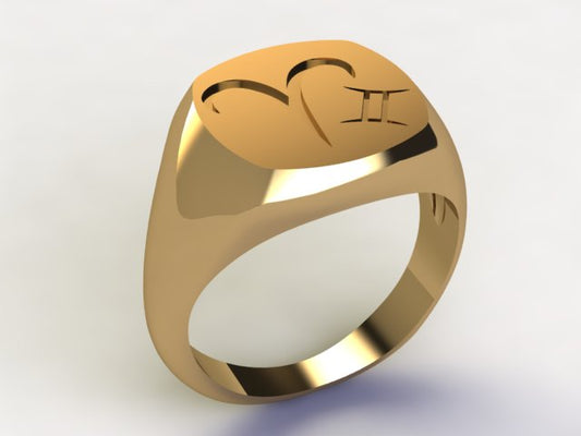 Anello Ariete / Gemelli Oro 9k