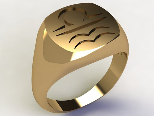 Anello Bilancia / Acquario 18k