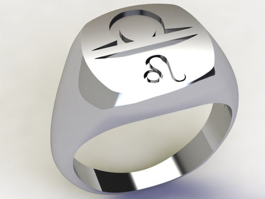 Anello Bilancia / Leone Argento 925