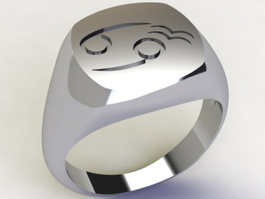 Anello Cancro / Acquario Argento 925