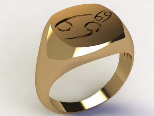 Anello Cancro / Cancro Oro 9k