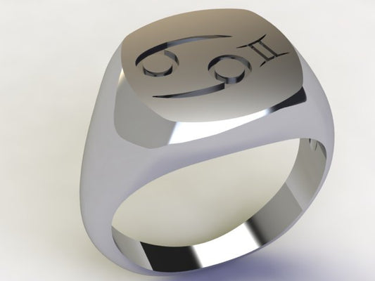 Anello Cancro / Gemelli Argento 925