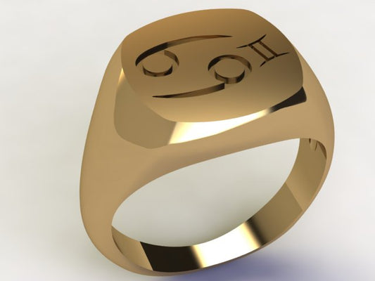 Anello Cancro / Gemelli Oro 18k