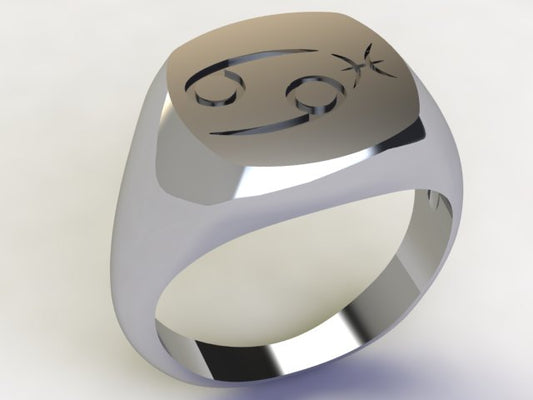 Anello Cancro / Pesci Argento 925