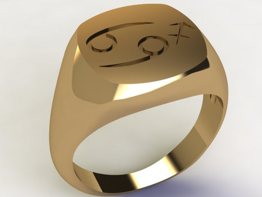 Anello Cancro / Sagittario Oro 9k