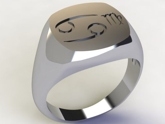 Anello Cancro / Vergine Argento 925