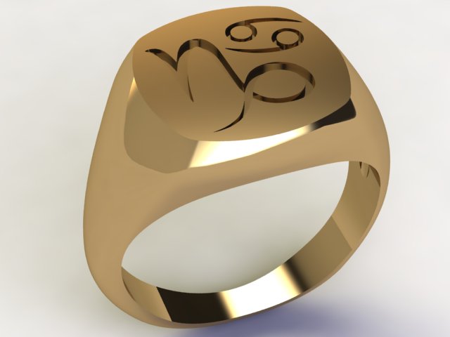 Anello Capricorno / Cancro 9k