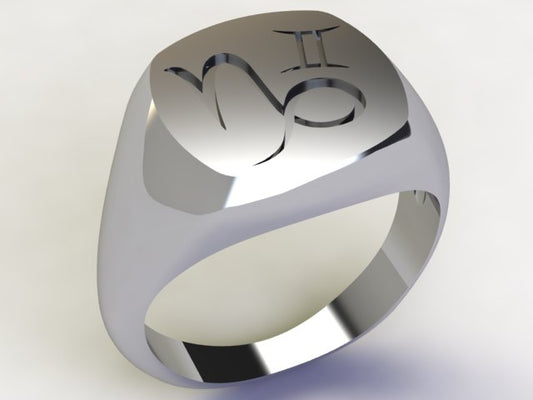 Anello Capricorno / Gemelli Argento 925
