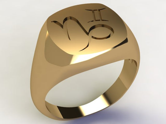 Anello Capricorno / Gemelli Oro 18k