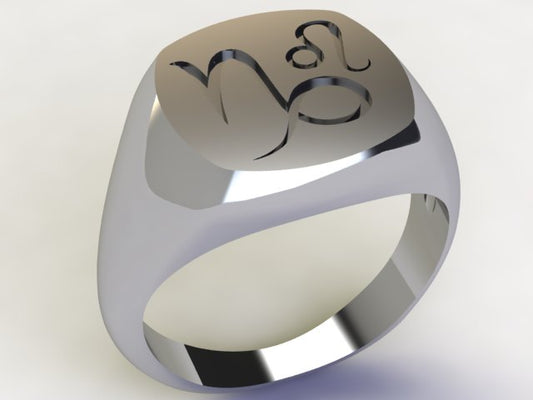 Anello Capricorno / Leone Argento 925
