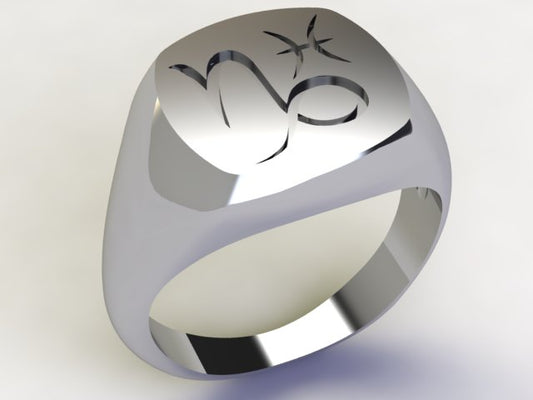 Anello Capricorno / Pesci Argento 925