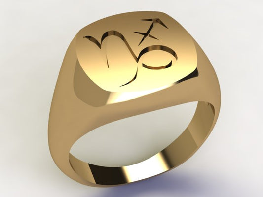 Anello Capricorno / Sagittario Oro 9k
