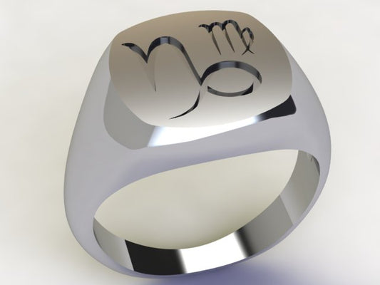 Anello Capricorno / Vergine Argento 925