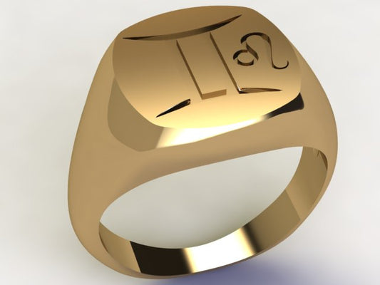 Anello Gemelli / Leone Oro 9k