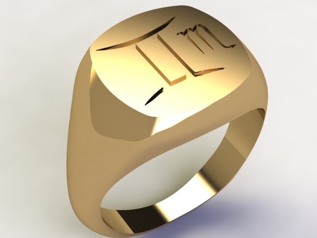 Anello Gemelli / Scorpione Oro 9k