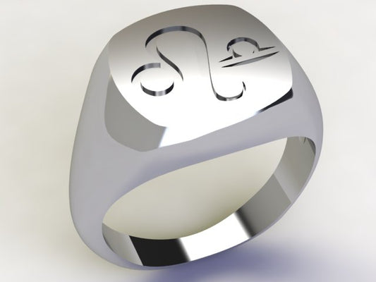 Anello Leone / Bilancia Argento 925