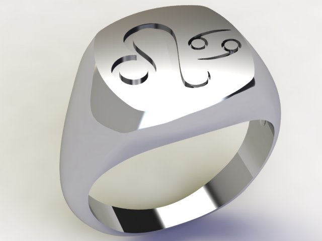 Anello Leone / Cancro Argento 925