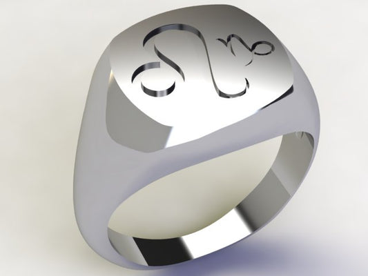 Anello Leone / Capricorno Argento 925