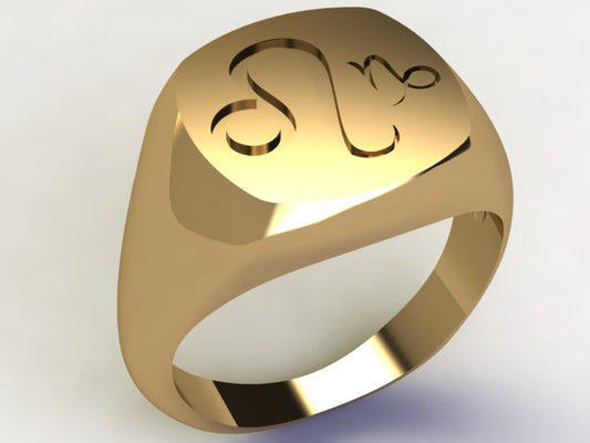Anello Leone / Capricorno Oro 18k