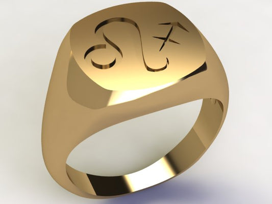Anello Leone / Sagittario Oro 9k