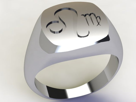 Anello Leone / Vergine Argento 925