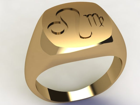 Anello Leone / Vergine Oro 9k