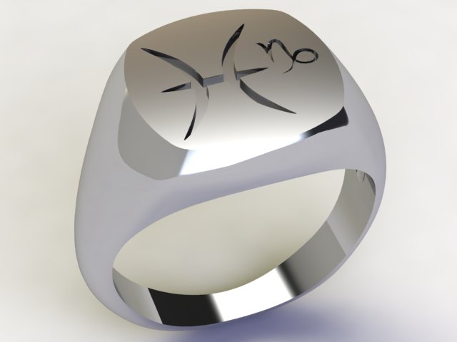 Anello Pesci / Capricorno Argento 925