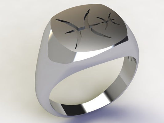 Anello Pesci / Pesci Argento 925