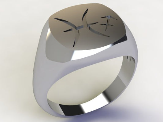 Anello Pesci / Sagittario Argento 925