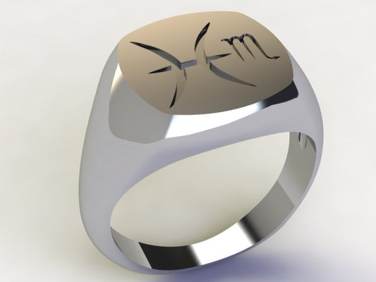 Anello Pesci / Scorpione Argento 925