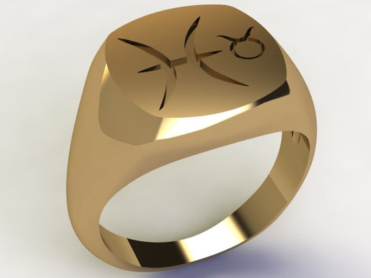 Anello Pesci / Toro Oro 18k