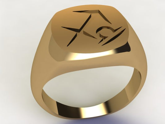 Anello Sagittario / Bilancia Oro 9k