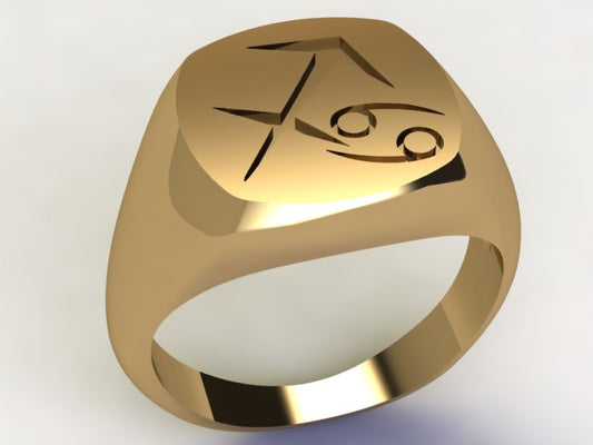Anello Sagittario / Cancro Oro 18k