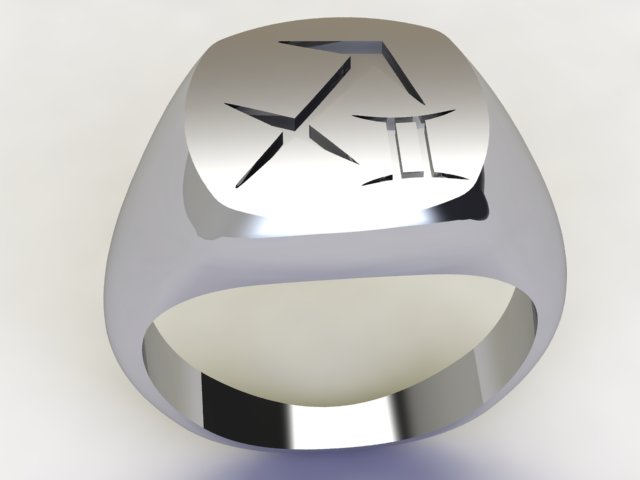 Anello Sagittario / Gemelli Argento 925
