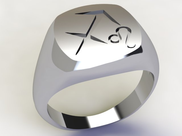 Anello Sagittario / Leone Argento 925