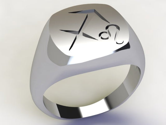 Anello Sagittario / Leone Argento 925