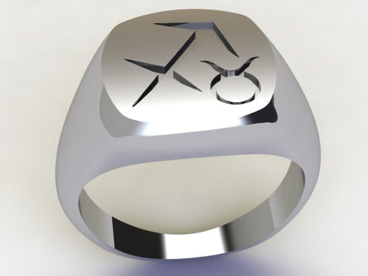 Anello Sagittario / Toro Argento 925
