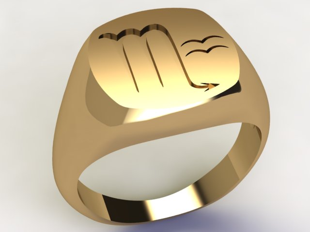 Anello Scorpione / Acquario Oro 18k