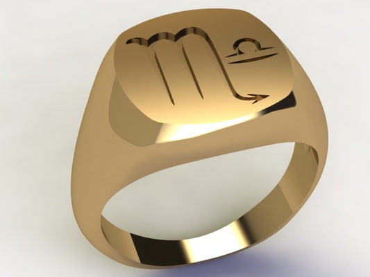 Anello Scorpione / Bilancia Oro 9k