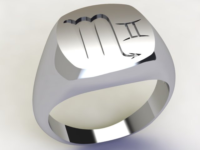 Anello Scorpione / Gemelli Argento 925